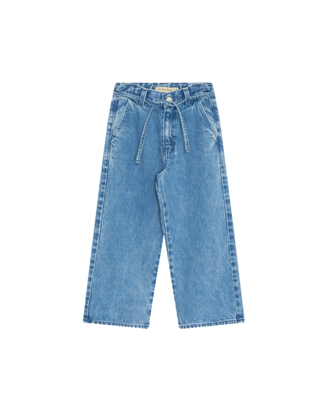 The New Society - spodnie jeansowe z szerokimi nogawkami Ridge Mid Blue Denim The New Society - spodnie jeansowe z szerokimi nogawkami Ridge Mid Blue Denim