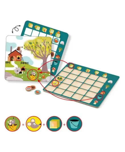 Djeco - gra planszowa Eduludo Topologix