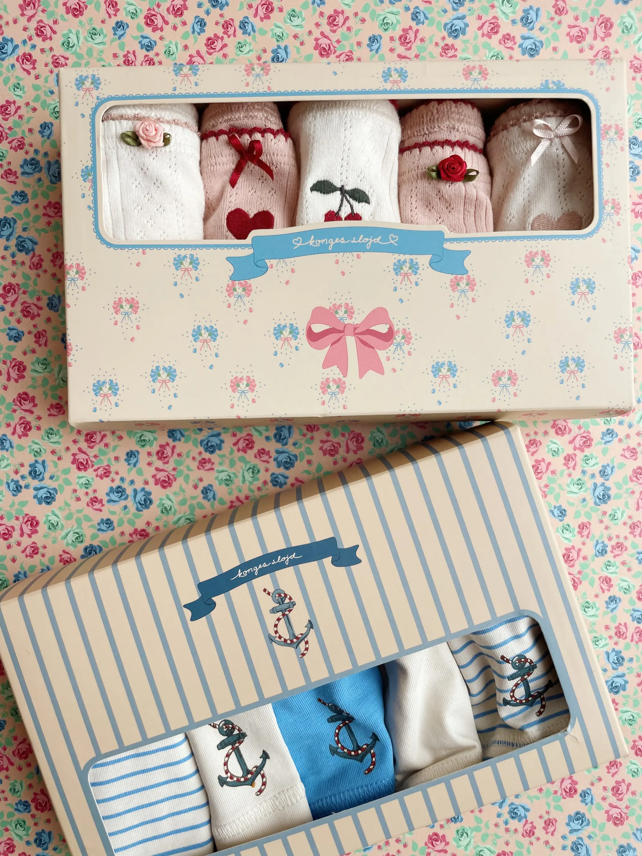 Konges Sløjd - zestaw bokserek chłopięcych 5-pak Basic GOTS Stripe Provence Mix Konges Sløjd - zestaw bokserek chłopięcych 5-pak Basic GOTS Stripe Provence Mix