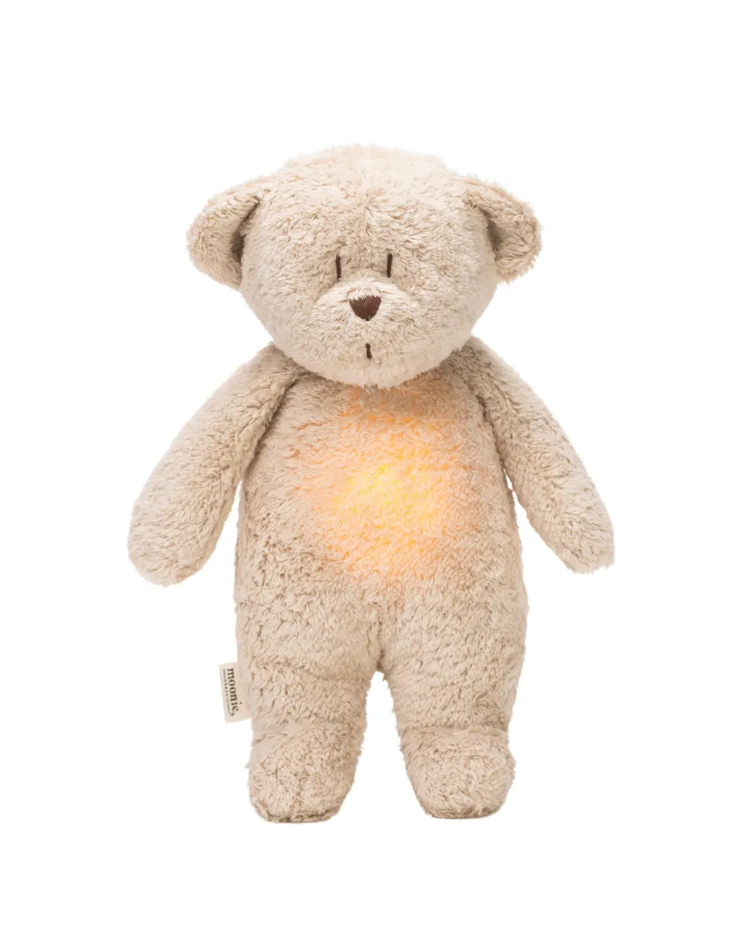 Moonie - szumiący miś organic z lampką Natur