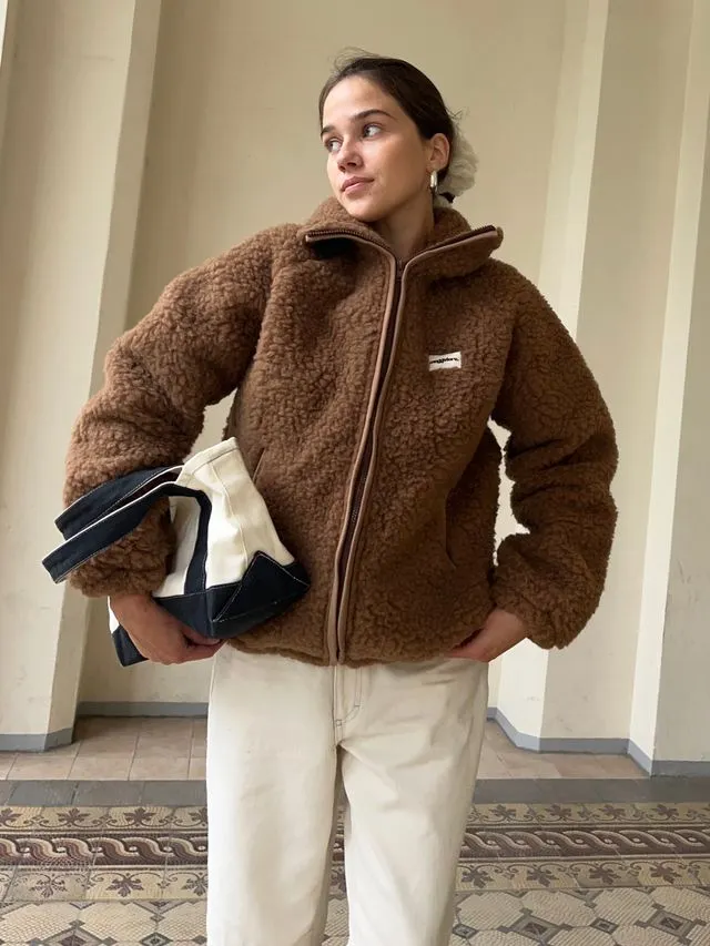 Meggstore - bomber jacket Chocolate