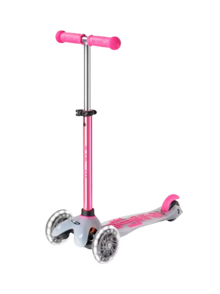 Micro - hulajnoga ze świecącymi kołami Mini Micro Deluxe Flux LED Neochrome Pink Micro - hulajnoga ze świecącymi kołami Mini Micro Deluxe Flux LED Neochrome Pink