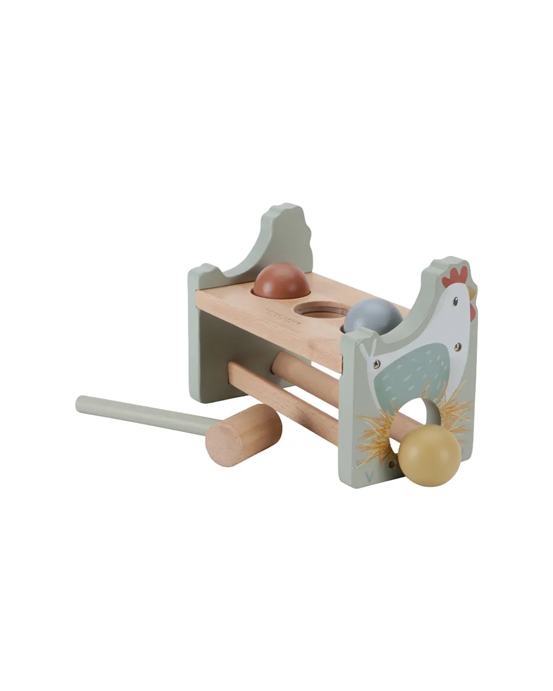 Little Dutch - drewniana przebijanka z młotkiem Little Farm