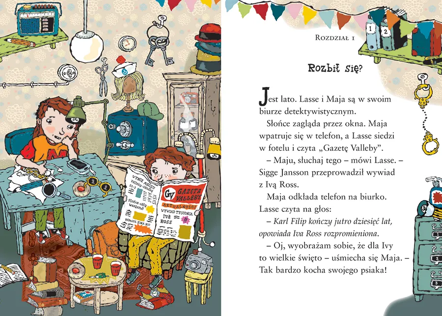 Wydawnictwo Zakamarki - Tajemnica dinozaura, Biuro Detektywistyczne Lassego i Mai