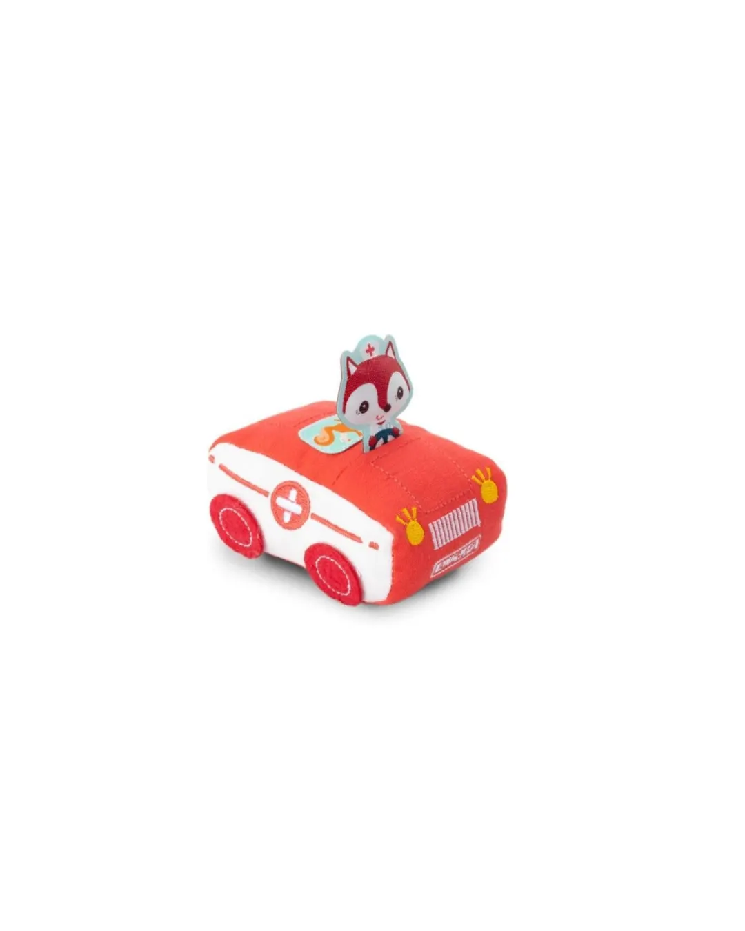 Lilliputiens - miękkie auto z napędem pull-back Lisiczka Alice 18m+