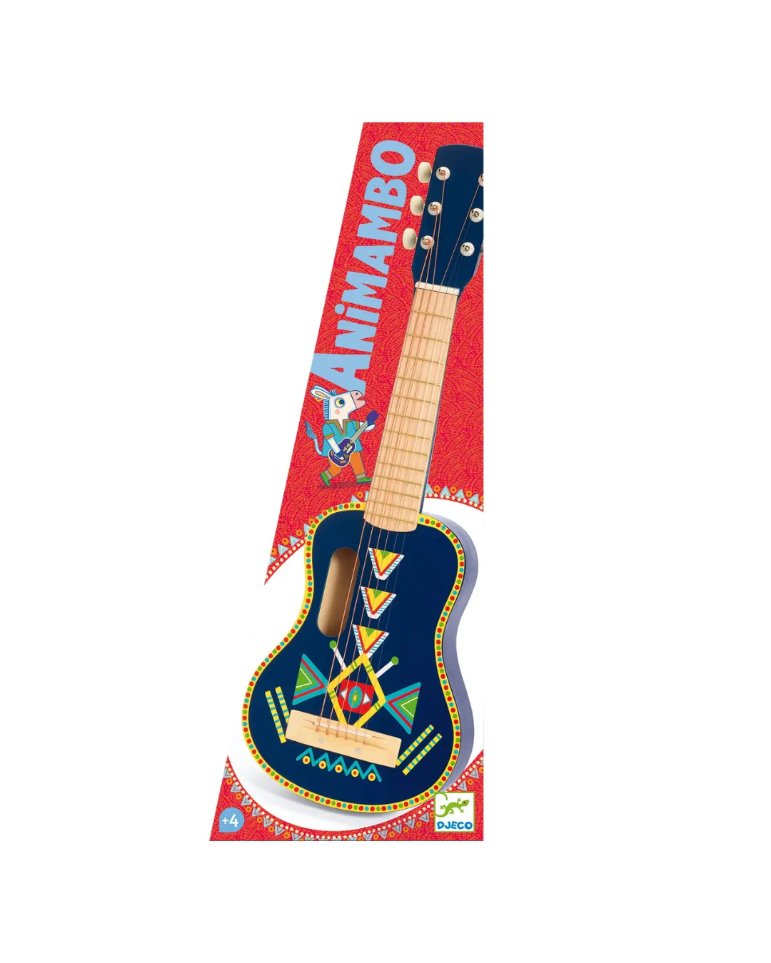 Djeco - gitara zabawka dla dzieci 6 strun metalowych