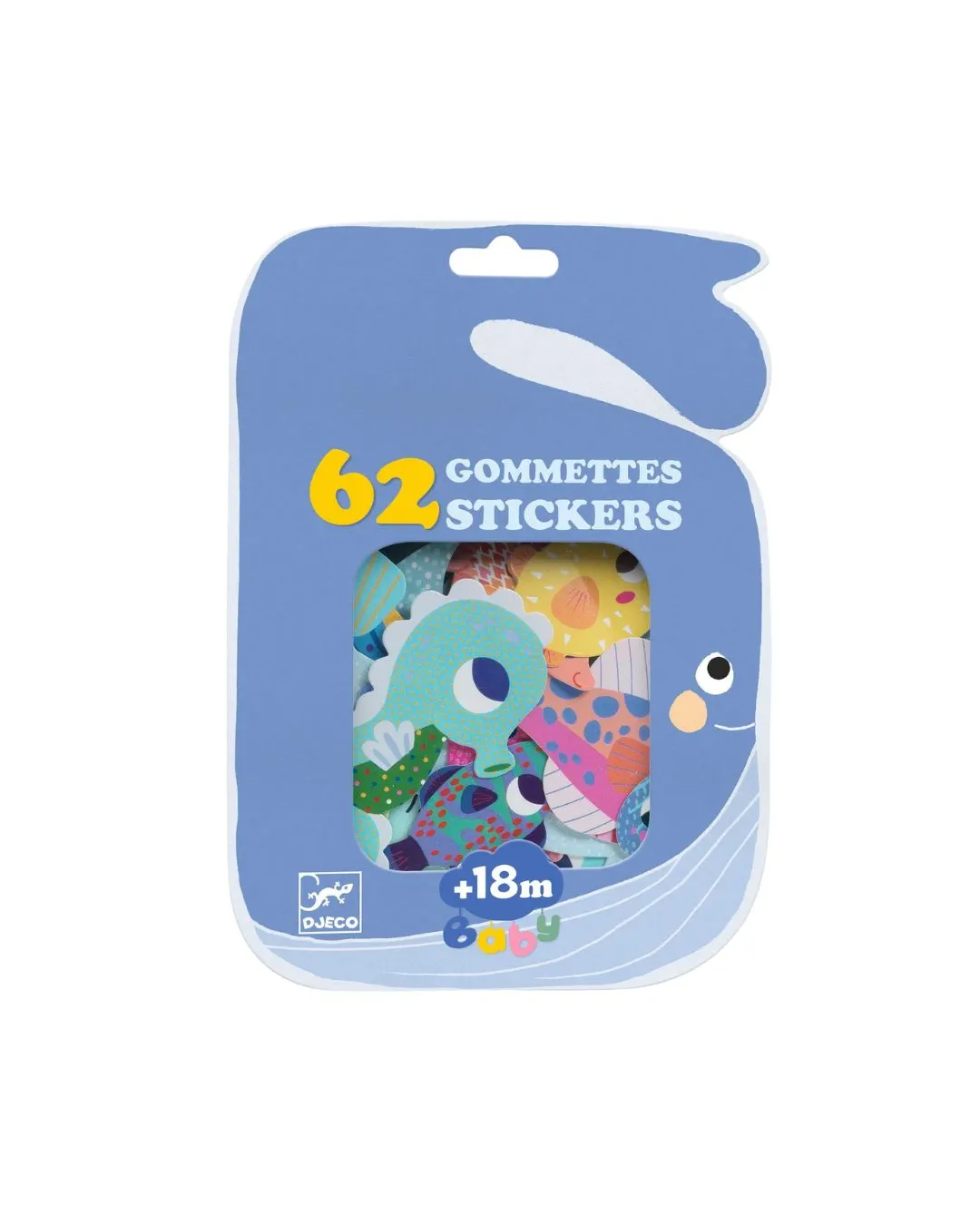Djeco - duże naklejki dla maluszka morskie zwierzątka