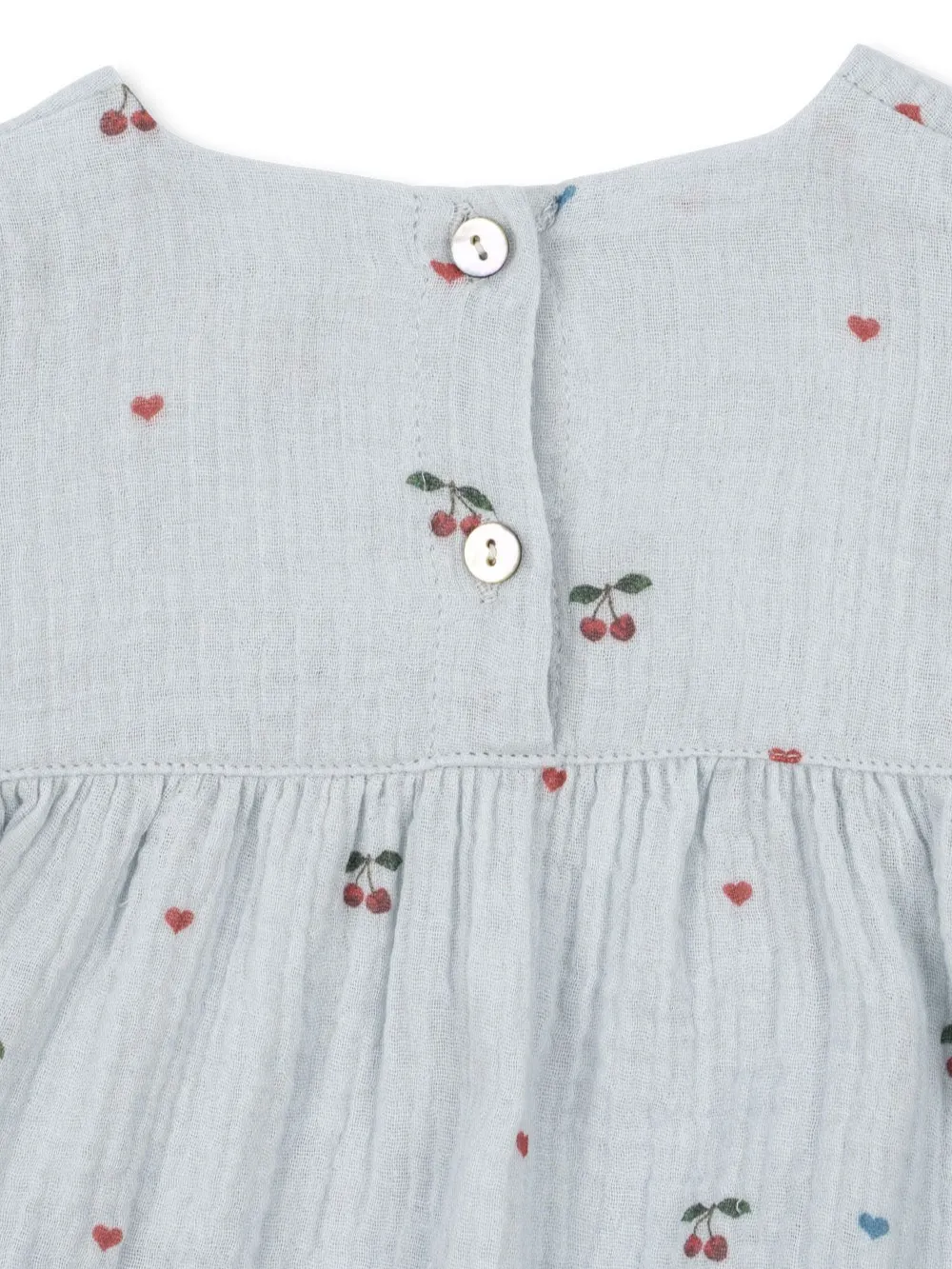 Konges Sløjd - rampers Coco GOTS Cherry Blue Coeur Konges Sløjd - rampers Coco GOTS Cherry Blue Coeur
