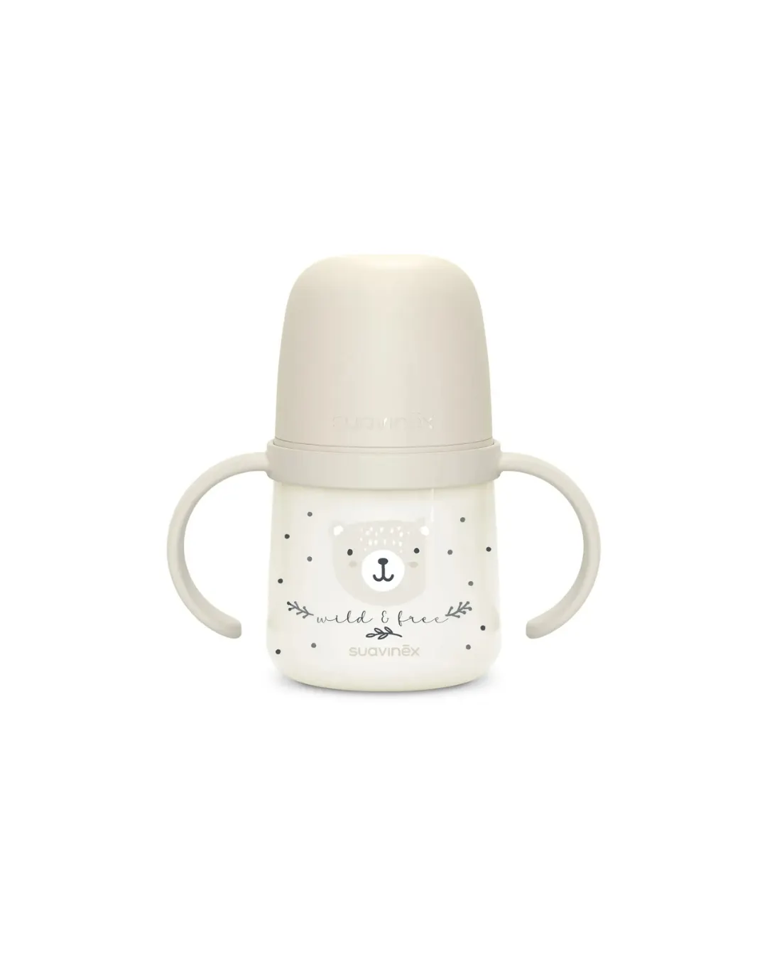 Suavinex - pierwszy kubek z silikonowym ustnikiem 150 ml świecący Wild & Free waniliowy Suavinex - pierwszy kubek z silikonowym ustnikiem 150 ml świecący Wild & Free waniliowy