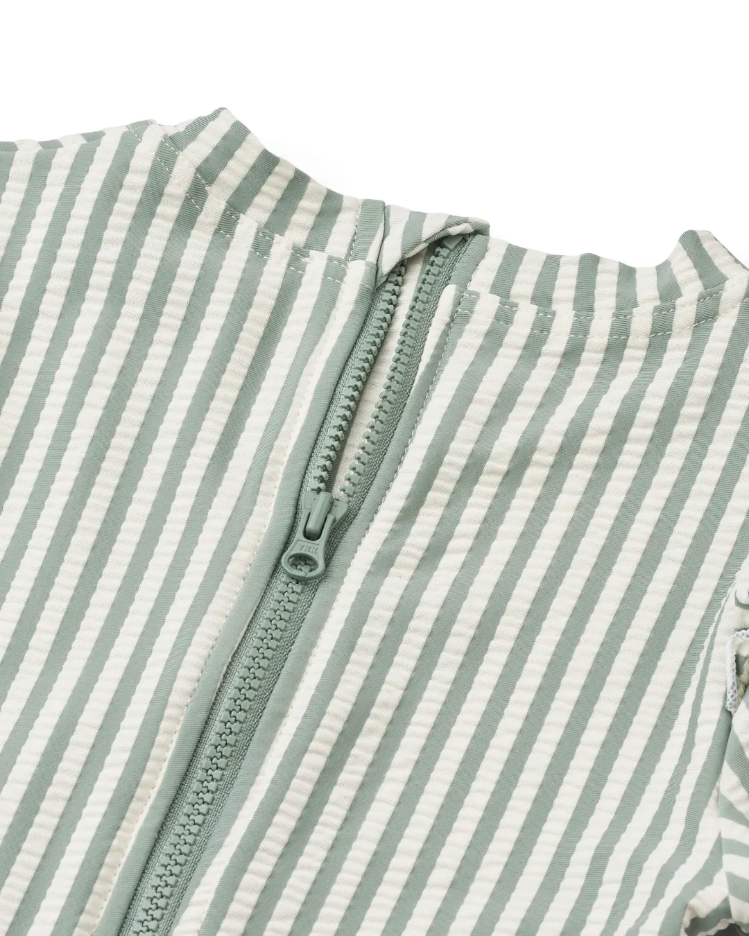 Liewood - kostium kąpielowy z długim rękawem UV Sille Baby Seersucker peppermint creme de la creme