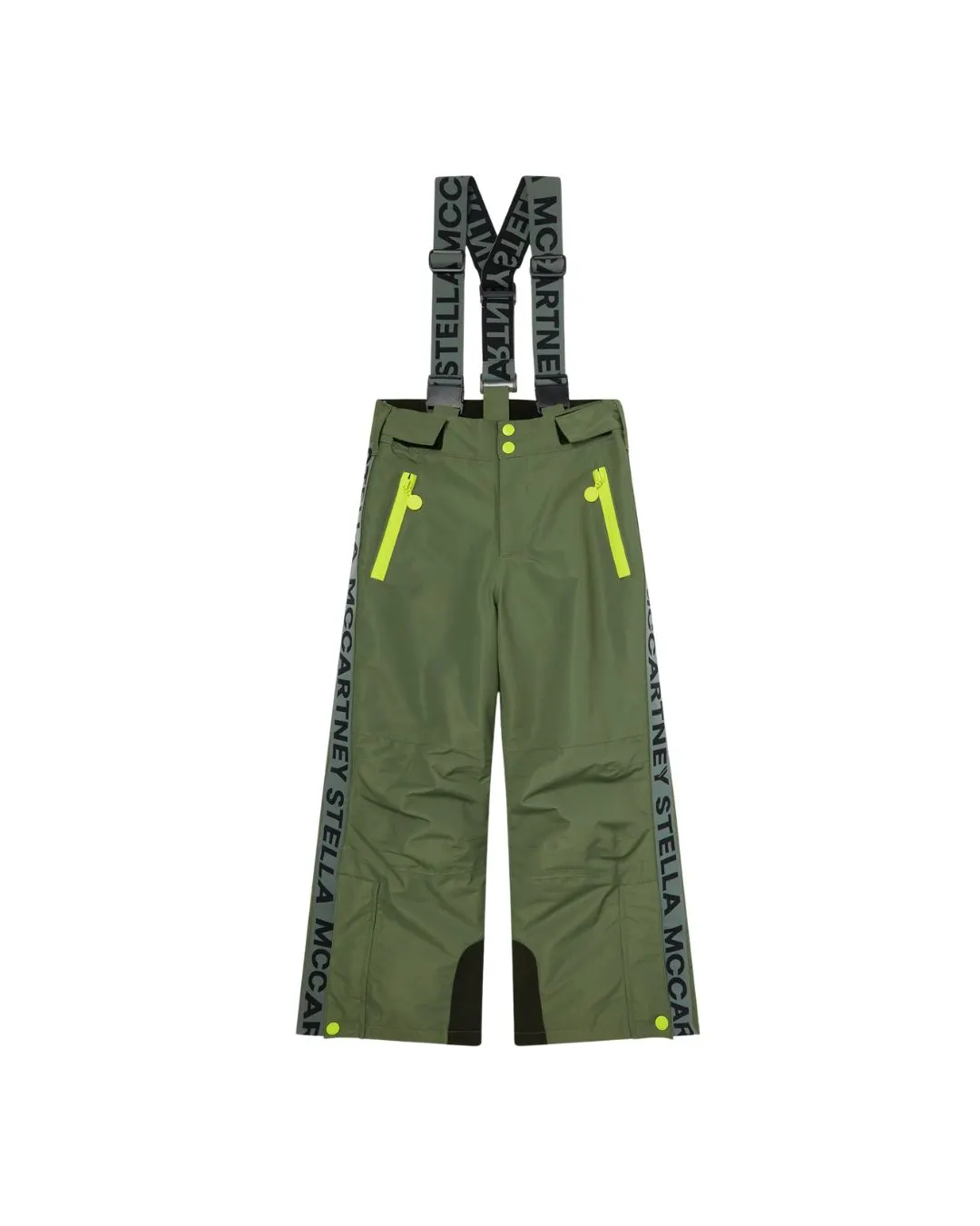 Stella McCartney - spodnie narciarskie z logo zielone Stella McCartney - spodnie narciarskie z logo zielone