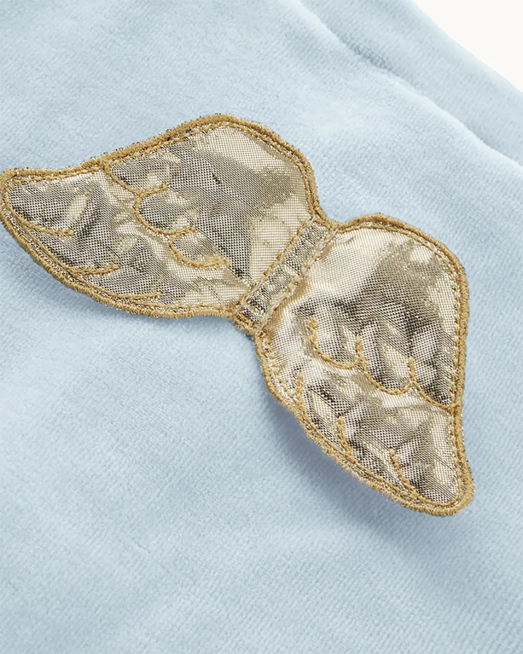 Welurowy pajacyk niemowlęcy Marie-Chantal Velour Angel Wing Blue Welurowy pajacyk niemowlęcy Marie-Chantal Velour Angel Wing Blue