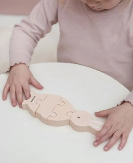 Trixie - drewniane puzzle zwierzęta Królik