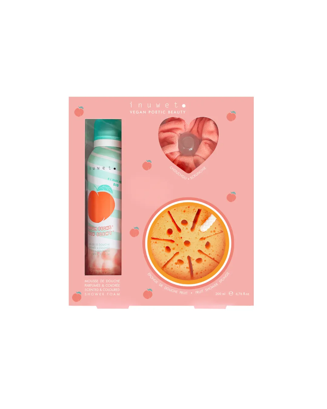 Inuwet - zestaw prezentowy do kąpieli Bubble Peach