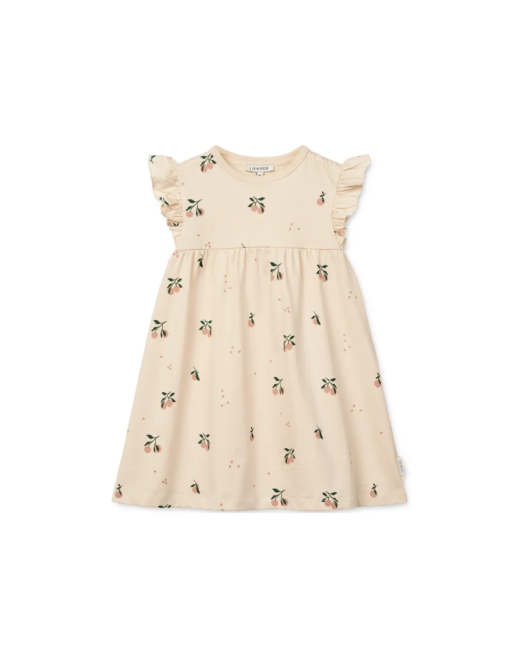 Liewood - sukienka z nadrukiem Neveah Peach Sea shell 