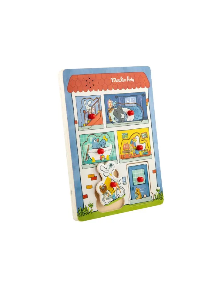 Puzzle sensoryczne Moulin Roty z dźwiękiem Puzzle sensoryczne Moulin Roty z dźwiękiem