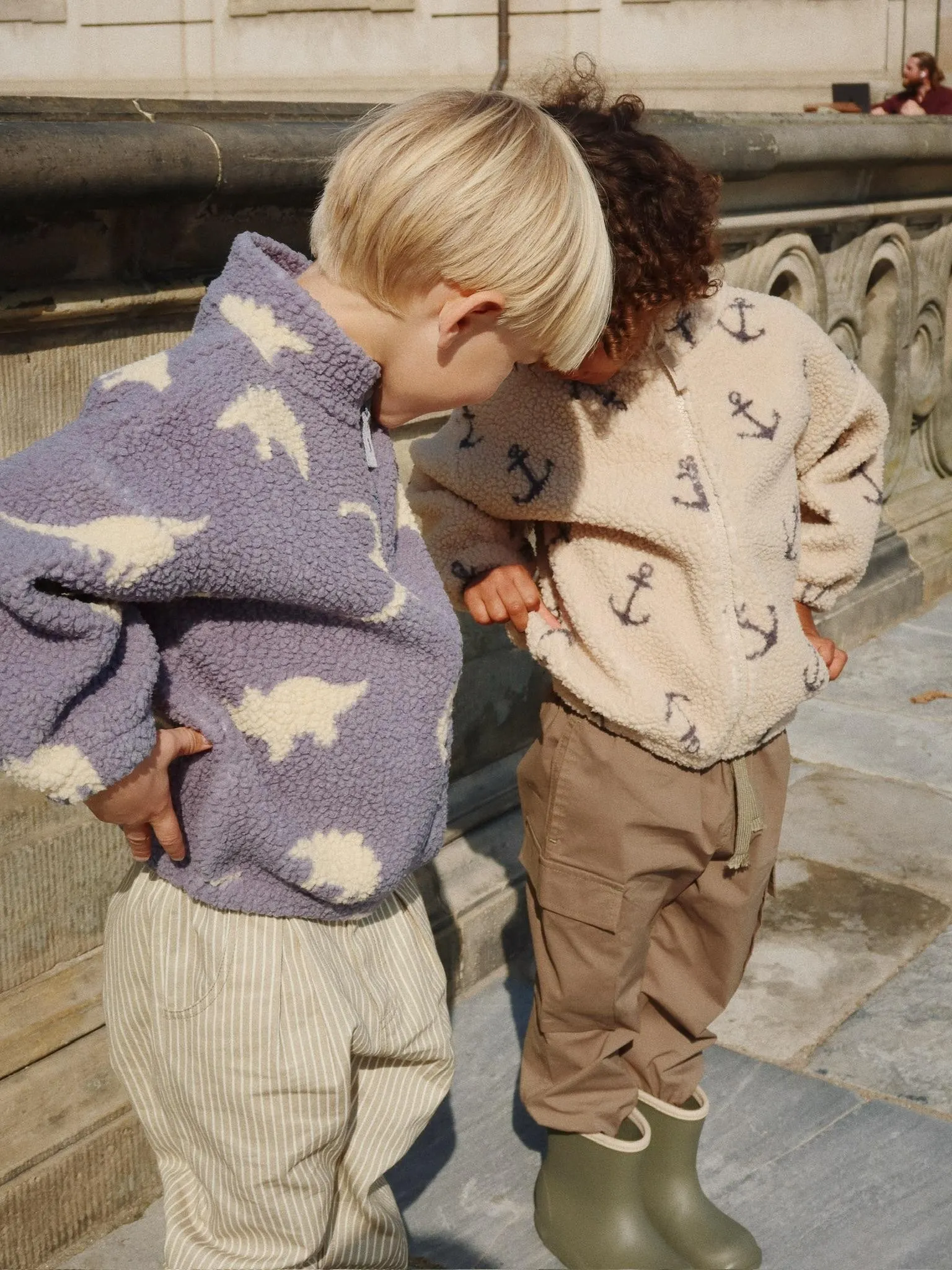 Konges Sløjd - kurtka Jody Teddy Jacket GRS Dino Mist Konges Sløjd - kurtka Jody Teddy Jacket GRS Dino Mist