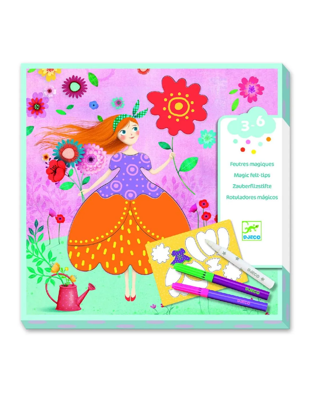 Djeco - zestaw artystyczny Pretty dresses Djeco - zestaw artystyczny Pretty dresses