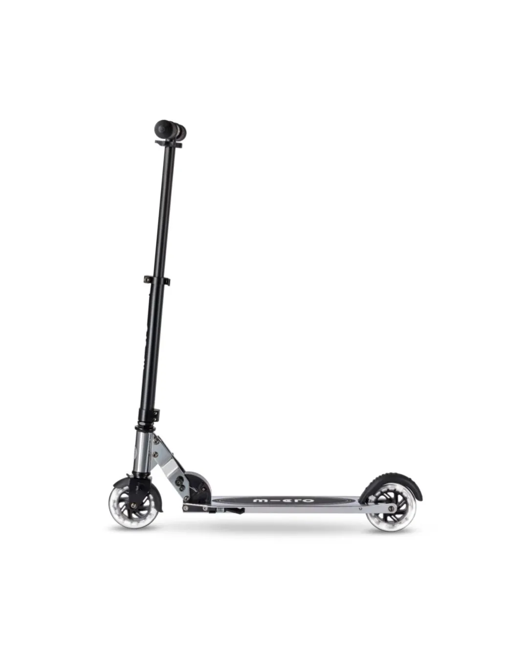 Micro - hulajnoga Sprite LED Silverchrome z chromowym wykończeniem