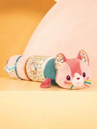 Lilliputiens - zabawka sensoryczna wałek dźwiękowy 4-elementowy Kotka Jeanne Lilliputiens - zabawka sensoryczna wałek dźwiękowy 4-elementowy Kotka Jeanne