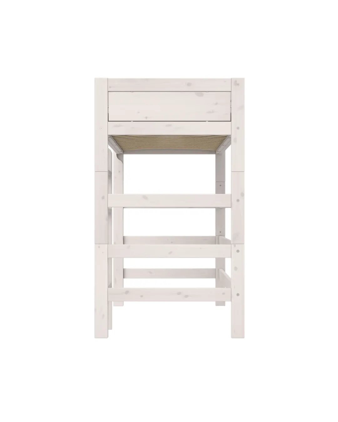 LIFETIME Kidsrooms - łóżko wysokie High Sleeper 177 cm z drabinką Whitewash Standard
