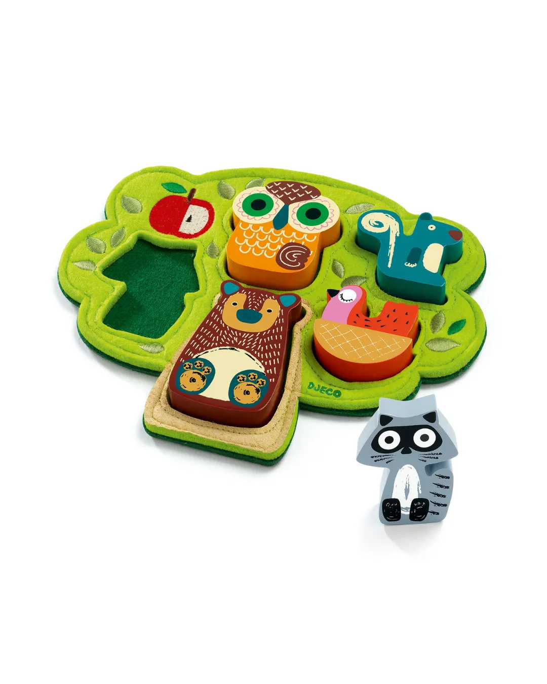 Djeco - drewniano-filcowa układanka Drzewo
