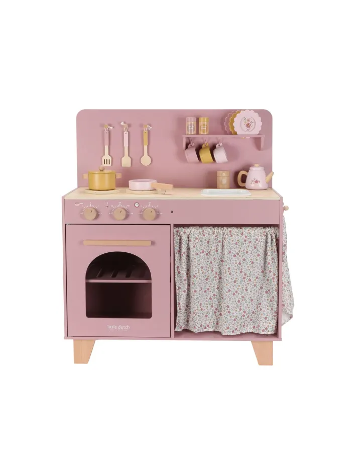 Little Dutch - drewniana kuchnia różowa FSC Little Dutch - drewniana kuchnia różowa FSC