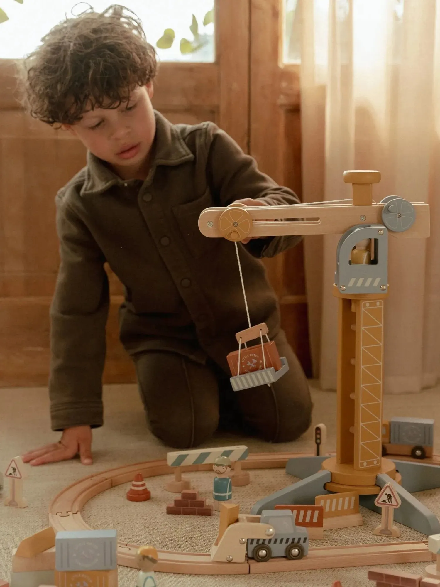 Little Dutch - drewniany dźwig budowlany FSC