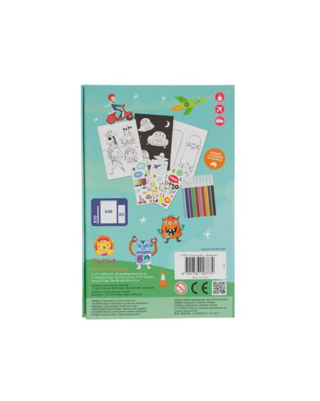 Tiger Tribe - zestaw kolorowanek Przygody Tiger Tribe - zestaw kolorowanek Przygody