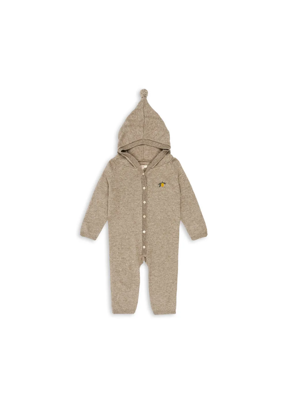 Konges Sløjd - kombinezon niemowlęcy z wełny merino Mattou Knit Onesie Light Brown Konges Sløjd - kombinezon niemowlęcy z wełny merino Mattou Knit Onesie Light Brown