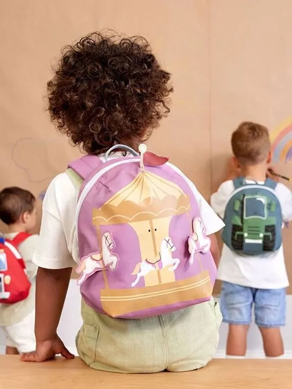 Lassig - plecak mini Tiny Drivers Karuzela