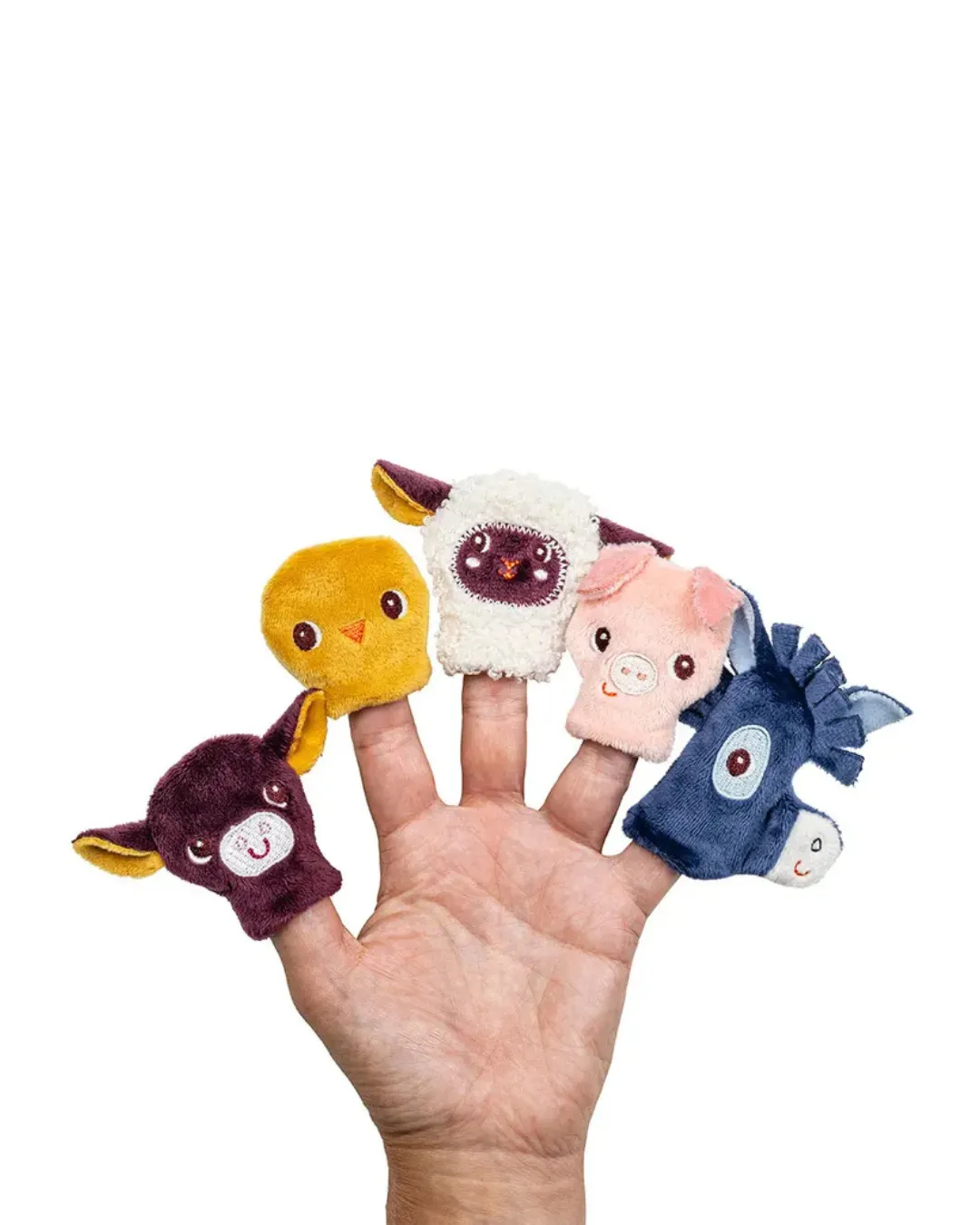 Lilliputiens - książeczka aktywizująca z mini-pacynkami Farma 12m+ Lilliputiens - książeczka aktywizująca z mini-pacynkami Farma 12m+