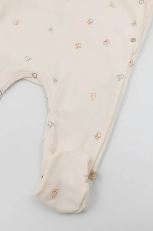 Bamboom - bambusowy pajacyk niemowlęcy ze stópkami Pure Animal Friends