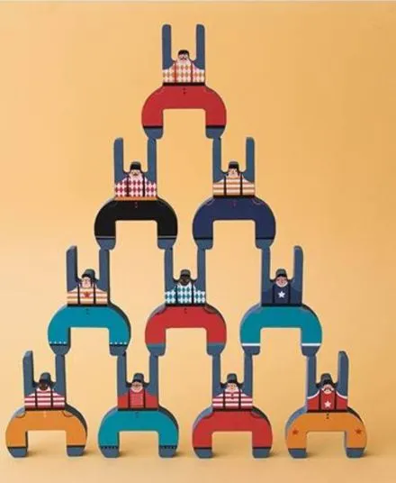 Londji - gra zręcznościowa drewniana Równoważnia Bracia Akrobaci Londji - gra zręcznościowa drewniana Równoważnia Bracia Akrobaci