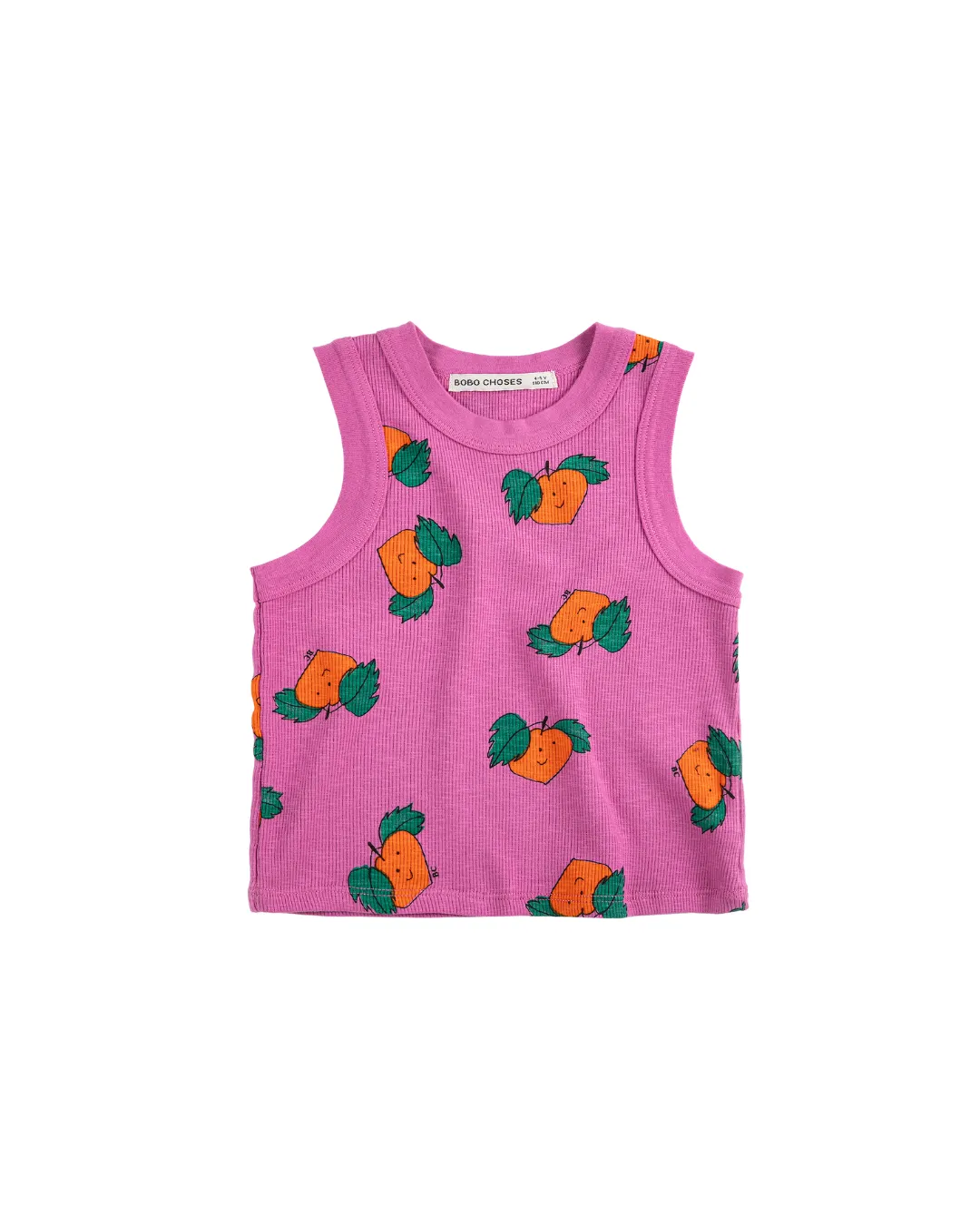 BOBO CHOSES - koszulka bez rękawów Tangerine All Over Tank Top