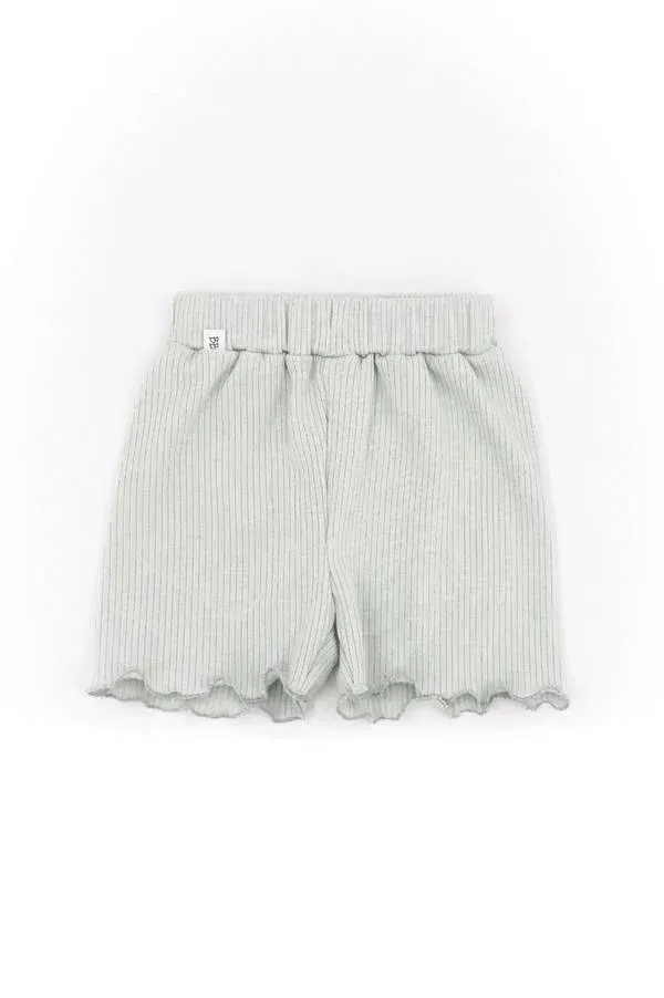 Bamboom - bambusowe krótkie spodenki niemowlęce dla dziewczynki Pure niebieskie