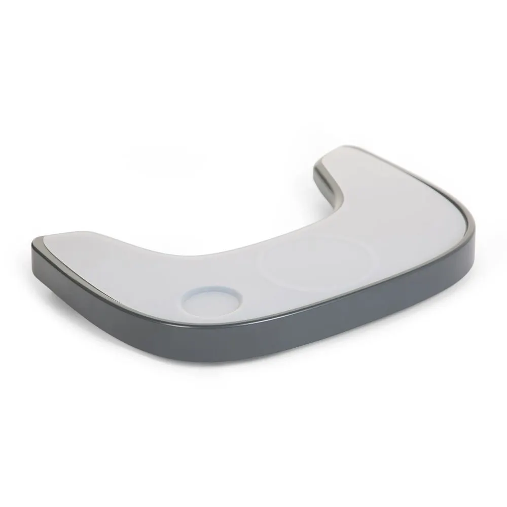 Childhome - tacka ABS do krzesełka Evolu 2 + mata silikonowa Anthracite