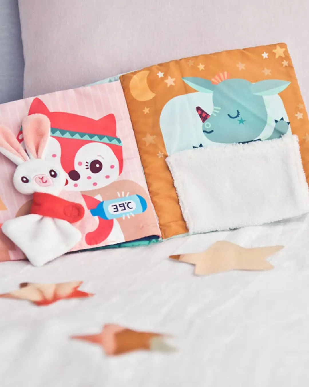 Lilliputiens - miękka książeczka aktywizująca z mini-komforterem Joe i jego przytulanka Lilliputiens - miękka książeczka aktywizująca z mini-komforterem Joe i jego przytulanka