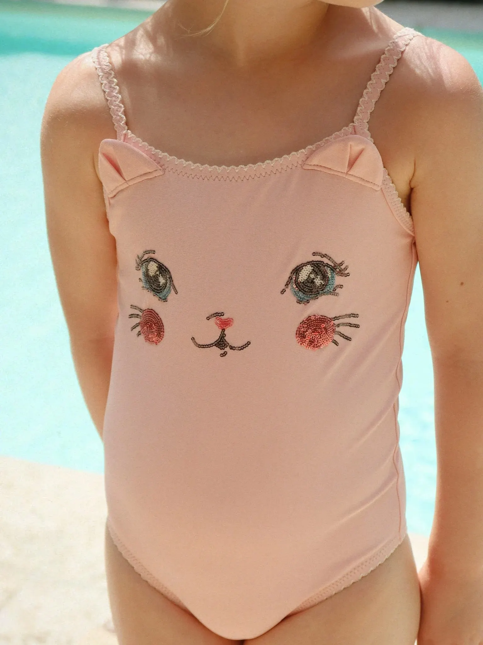 Konges Sløjd - strój kąpielowy jednoczęściowy Kitty Powder Pink