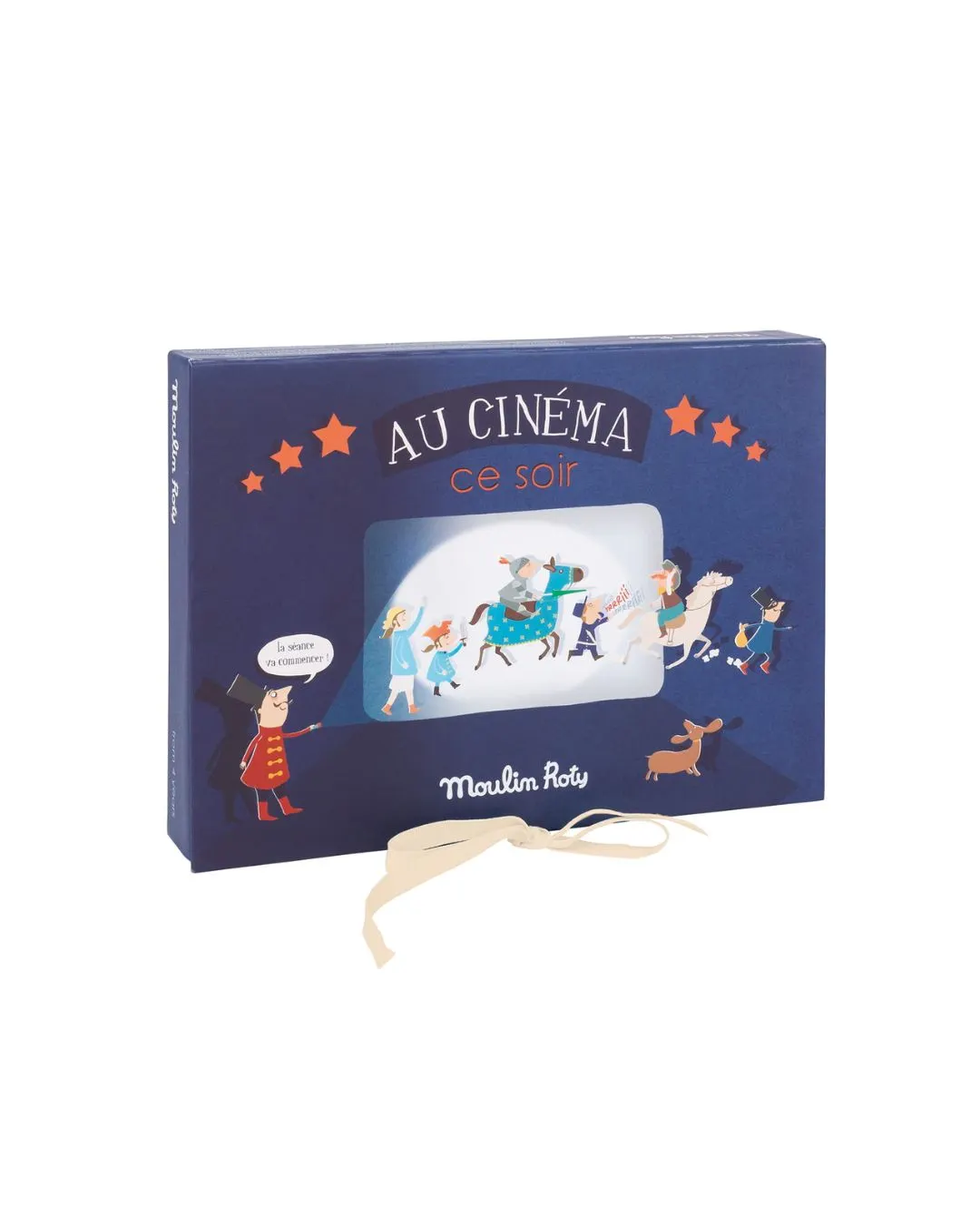 Moulin Roty - zestaw latarka z projektorem 5 opowieści Kino Au Cinema Moulin Roty - zestaw latarka z projektorem 5 opowieści Kino Au Cinema