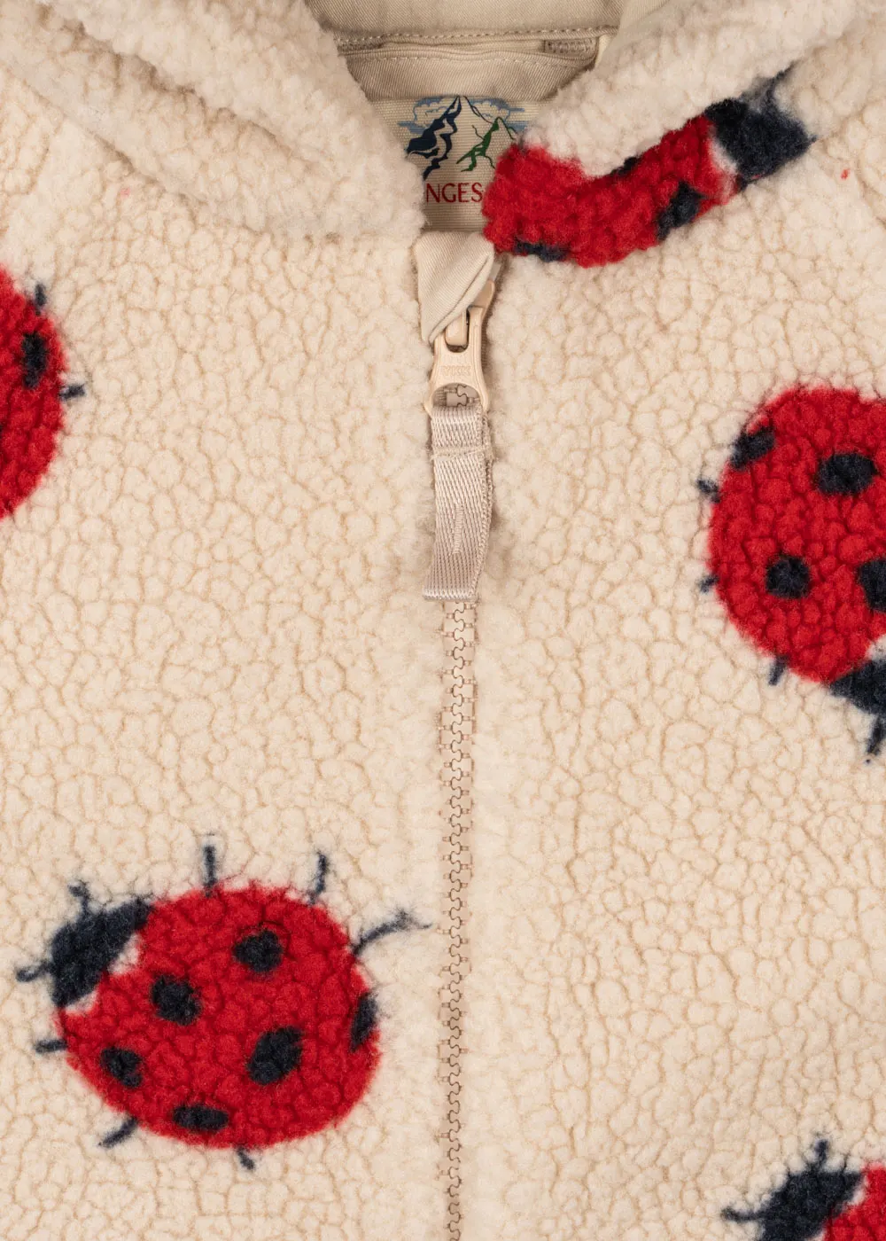 Konges Sløjd - kombinezon niemowlęcy Jody Teddy Onesie GRS Lady Bug