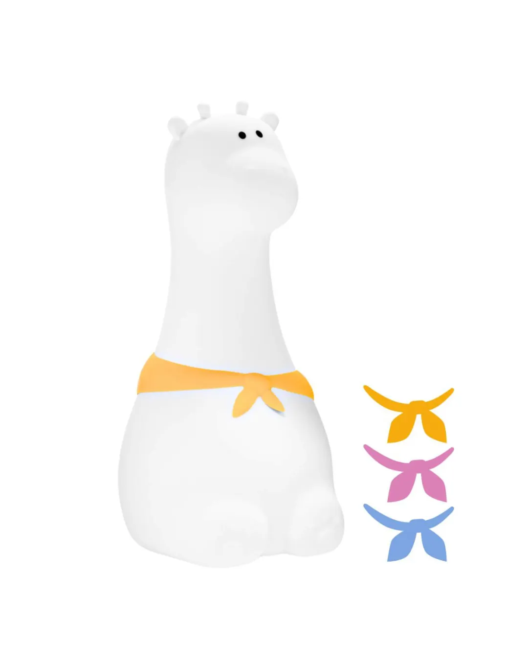 Rabbit & Friends - żyrafa lampka silikonowa biała