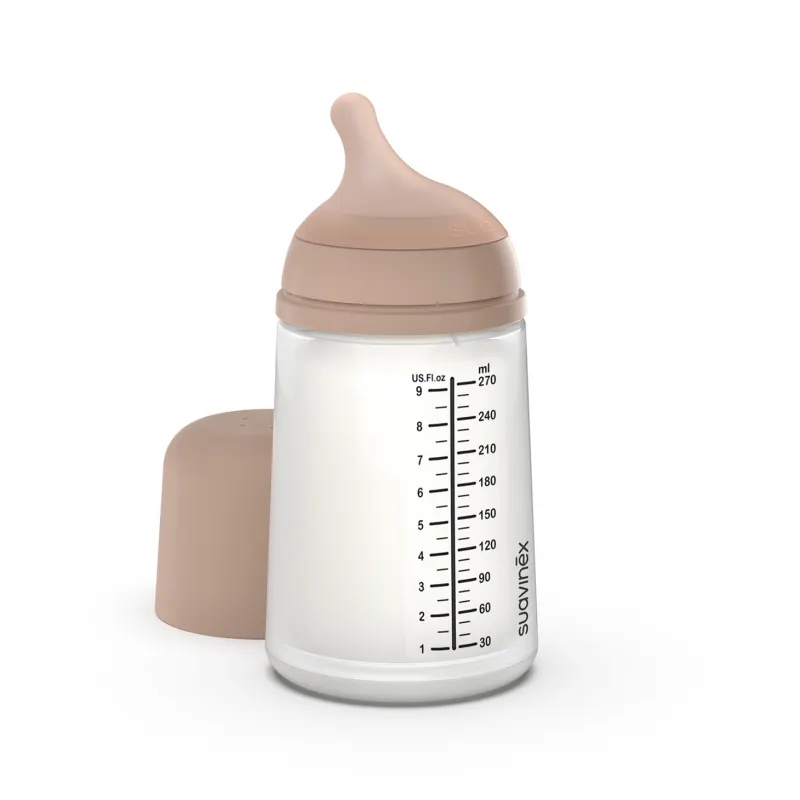Suavinex - butelka o średnim przepływie z silikonowym smoczkiem Zero Zero 270 ml Medium