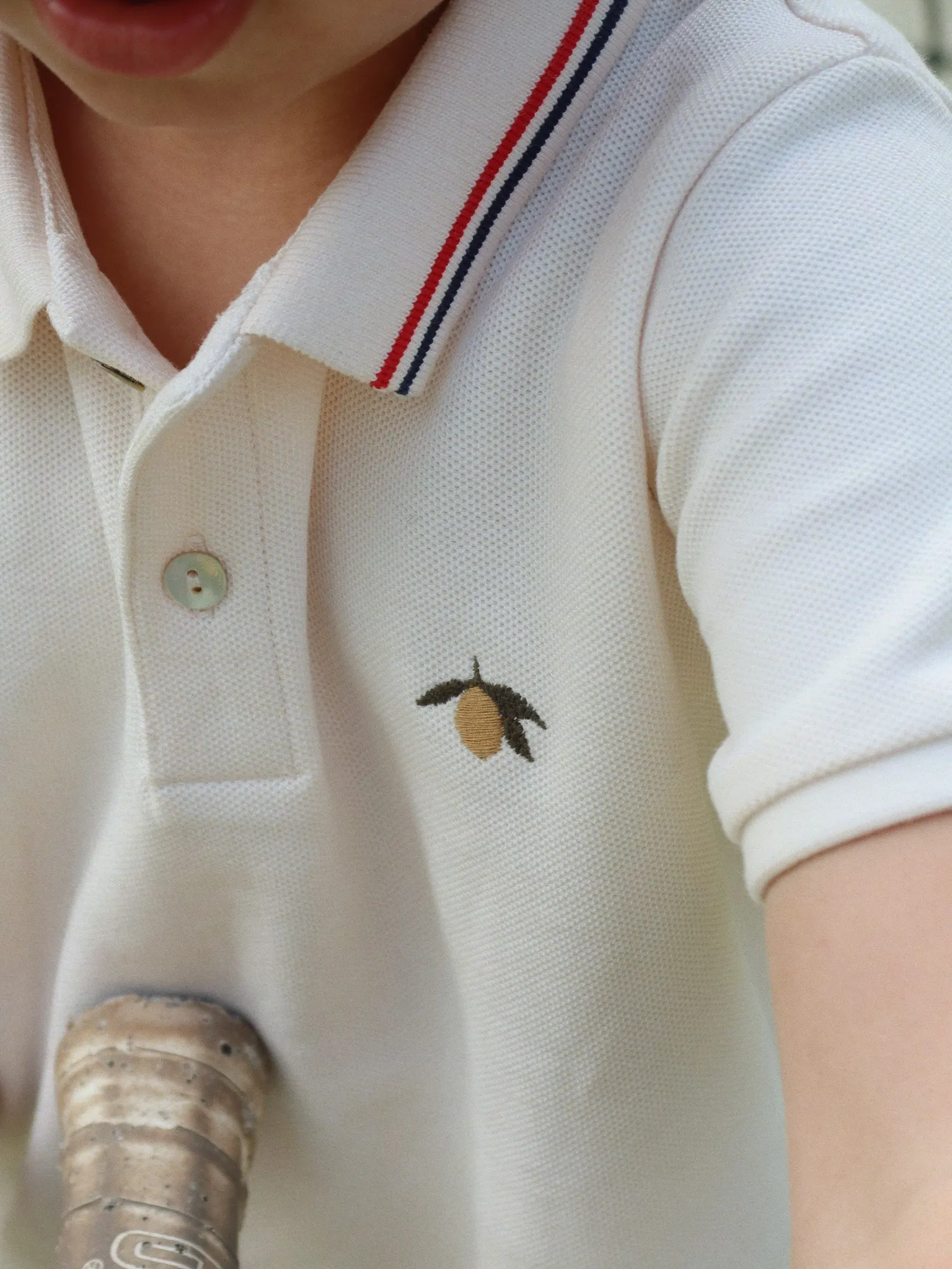 Konges Sløjd - koszulka polo Florian Antique White