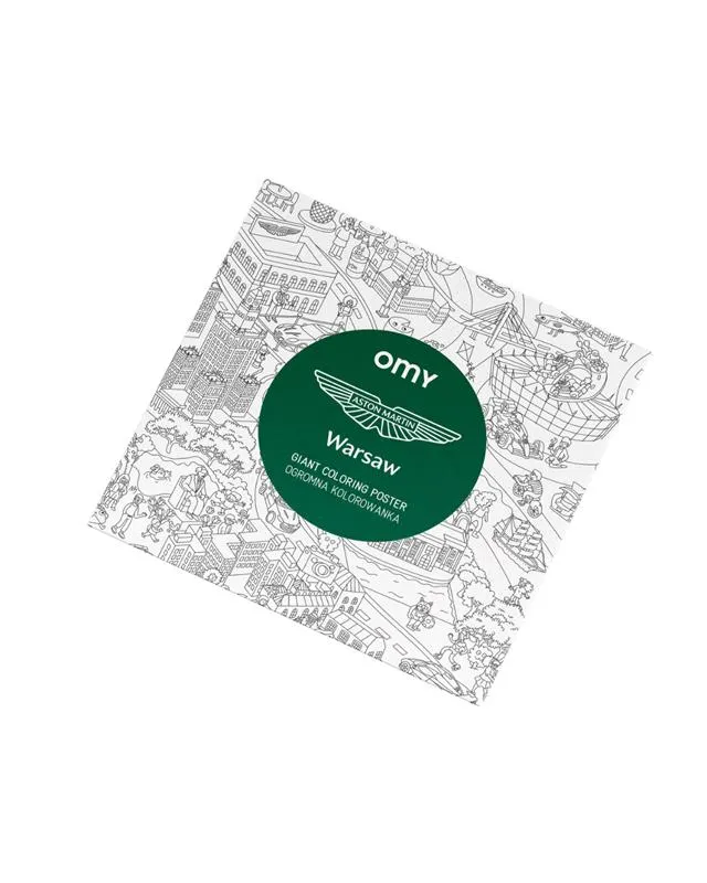 Gigantyczna kolorowanka 100x20 Omy Aston Martin