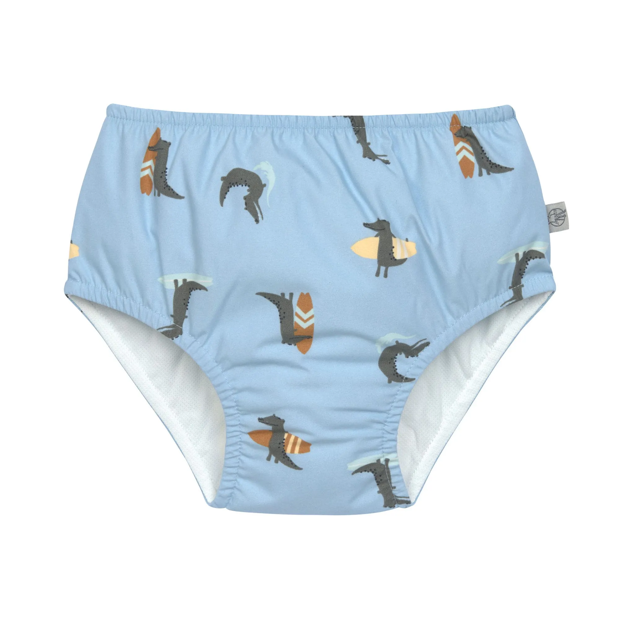 Lassig - majteczki pieluszka kąpielówki dla niemowląt do pływania LSF z wzorem Crocodile syk blue Lassig - majteczki pieluszka kąpielówki dla niemowląt do pływania LSF z wzorem Crocodile syk blue