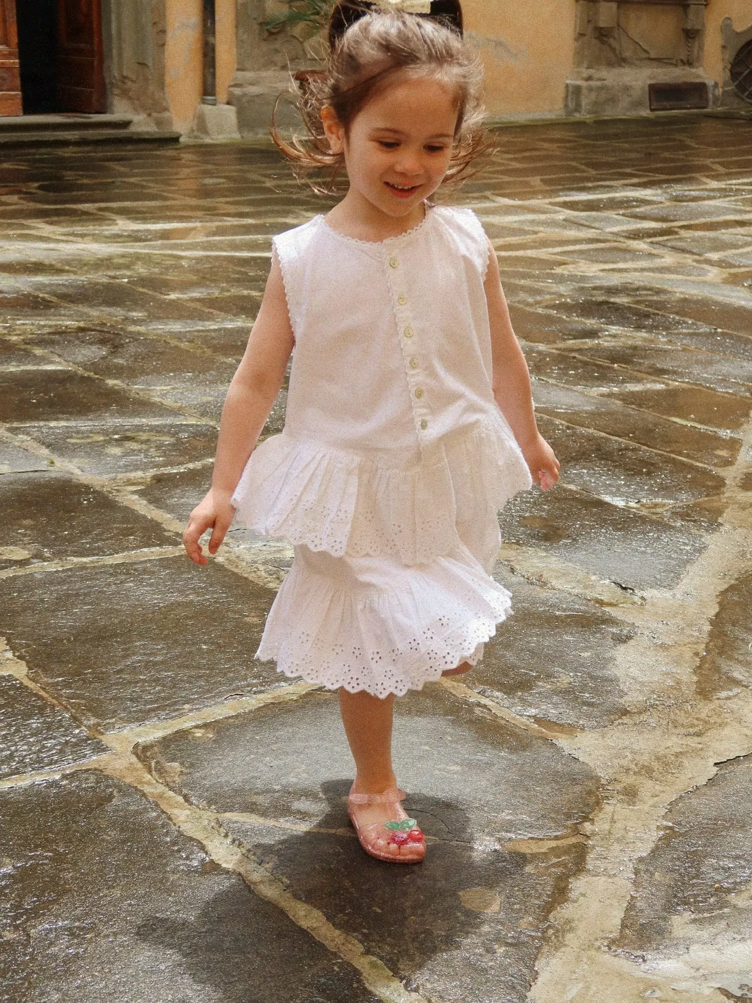 Konges Sløjd - sukienka Evelina Bright White