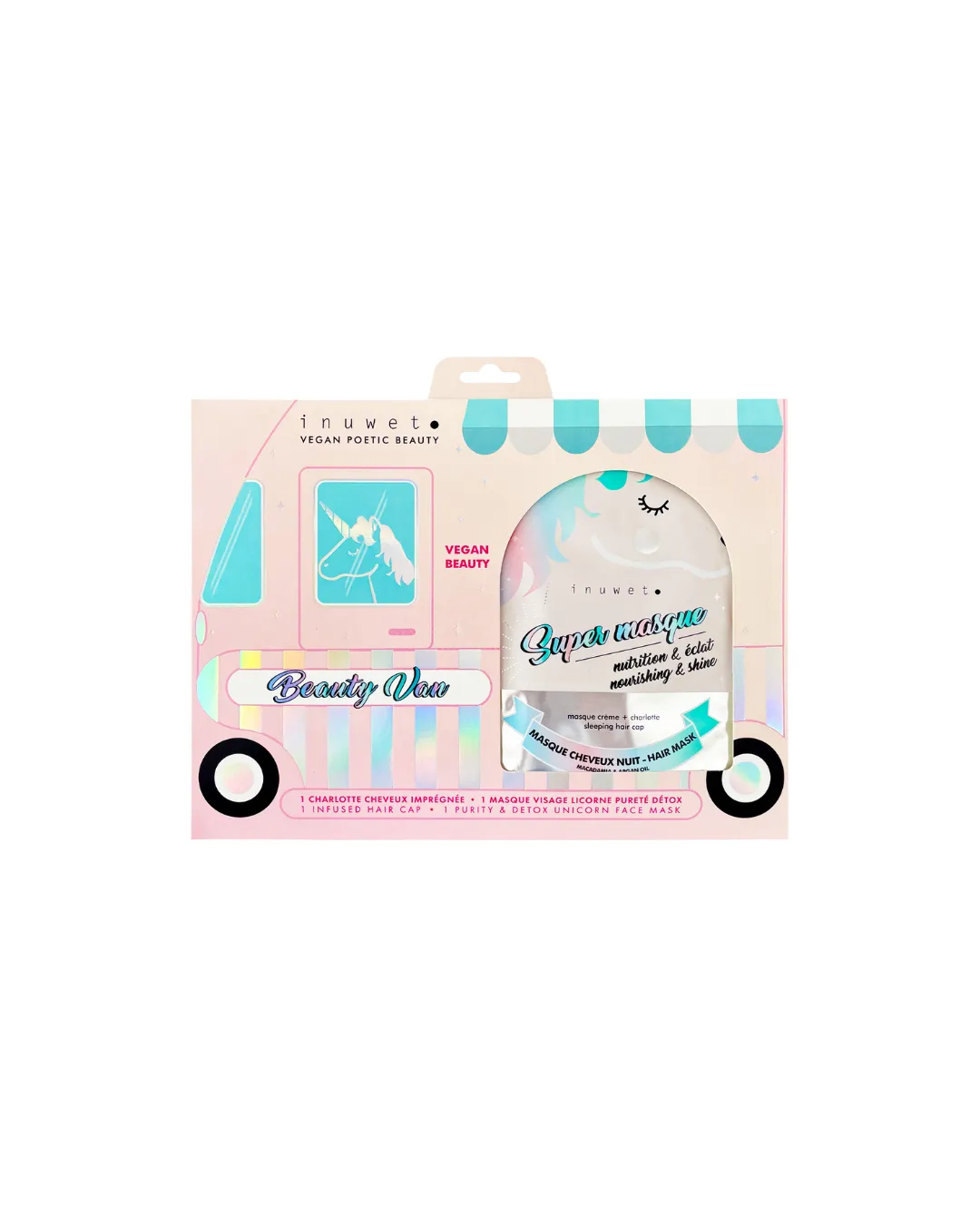 Inuwet - zestaw: odżywcza maska do włosów i detoksykująca maska do twarzy Inuwet - zestaw: odżywcza maska do włosów i detoksykująca maska do twarzy