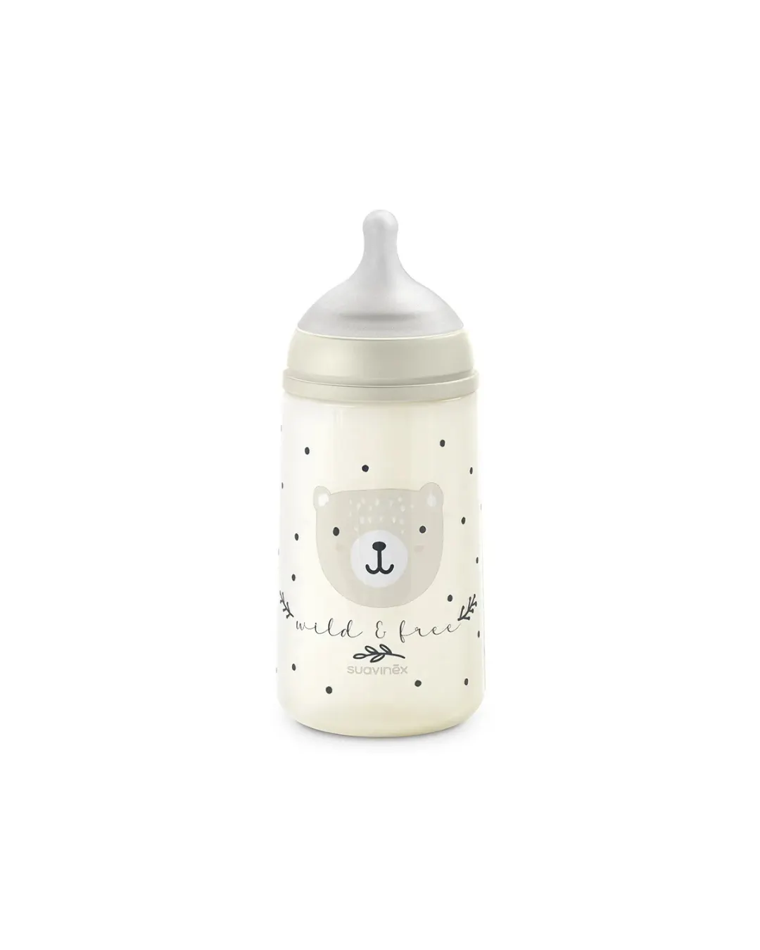 Suavinex - butelka SX Pro 270 ml, przepływ średni M Wild & Free beżowa Suavinex - butelka SX Pro 270 ml, przepływ średni M Wild & Free beżowa