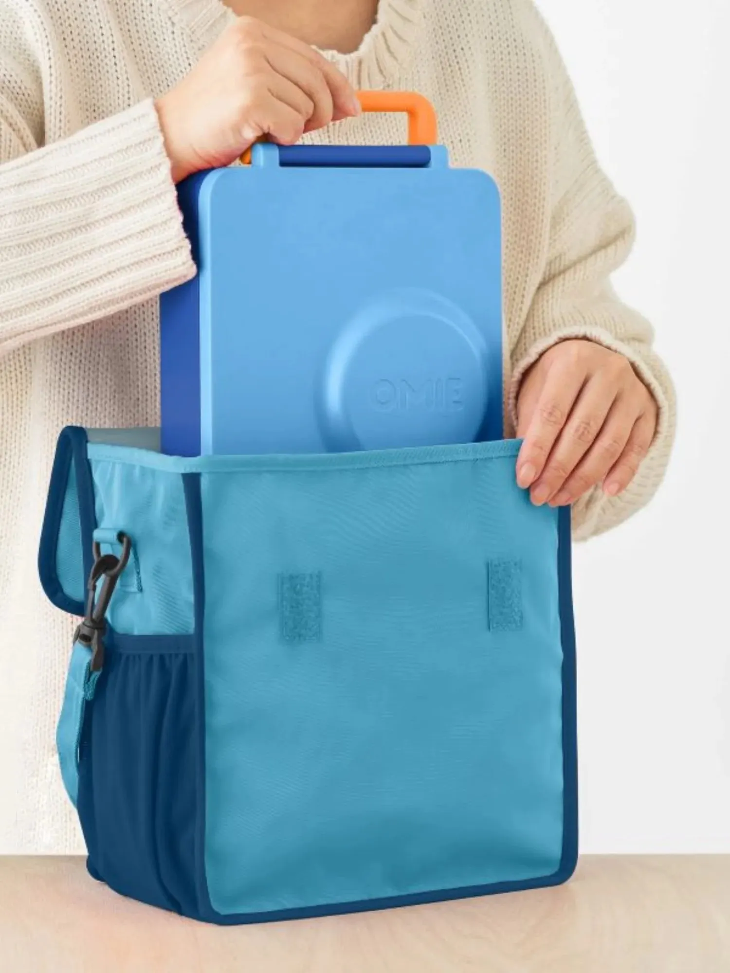 OMIE - OMIETOTE torba lunchowa dla dzieci Blue OMIE - OMIETOTE torba lunchowa dla dzieci Blue